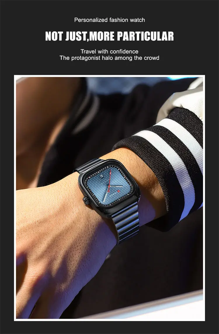 Curren 8460, оптовая продажа, производство, мужские часы, недорогие часы из нержавеющей стали с квадратным дисплеем даты, низкие часы moq, повседневные ручные часы