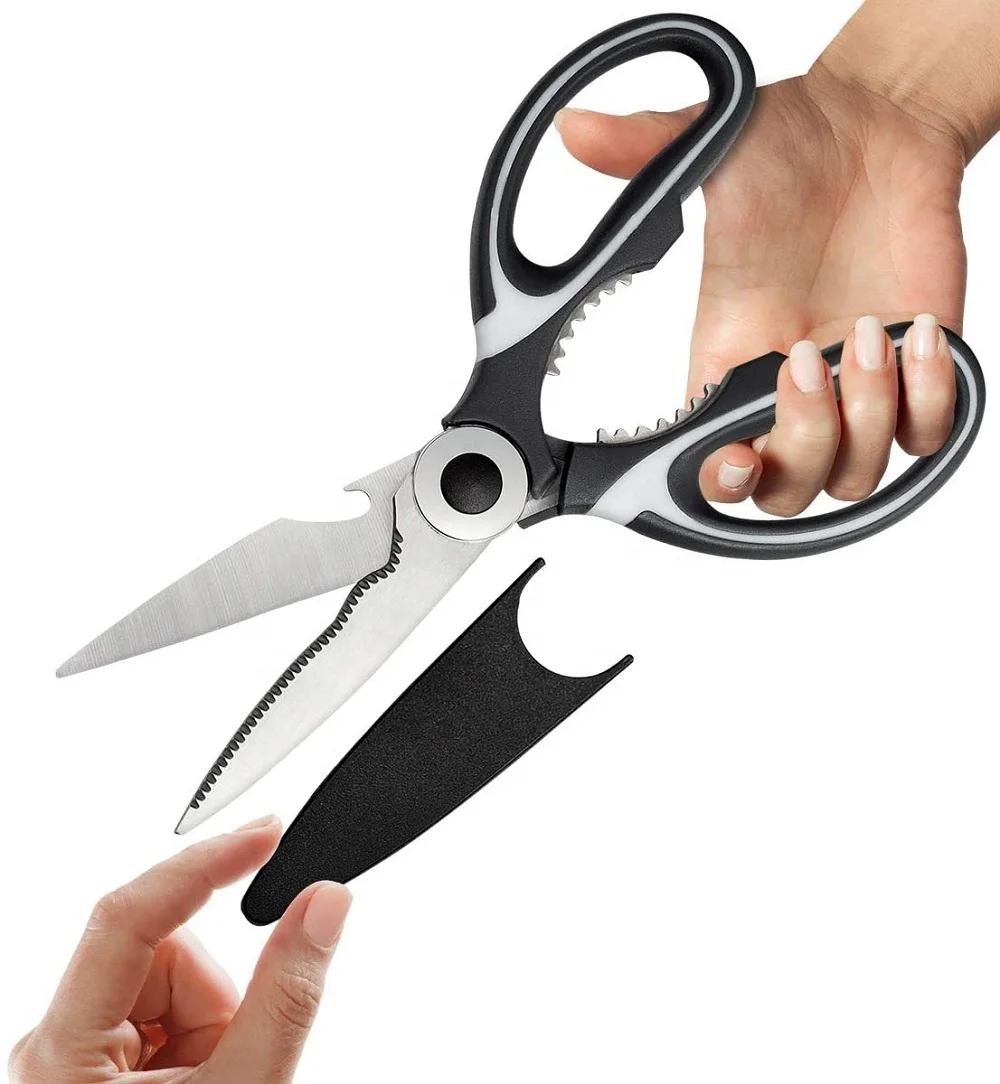 1PC Heavy Duty Kitchen Shears - All-Purpose Stainless Steel Scissors for  Meat, Poultry & Food Prep - Dishwasher Safe!