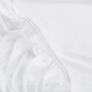 Wholesale King Size Mattress Protector Luxury White Bed Mat Plain 200TC Waterproof Breathable Cover for Hotel Home