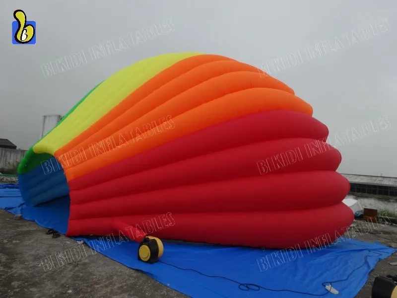Outdoor Red Inflatable Shell Dome Large Inflatable Stage Cover Tent for Event
