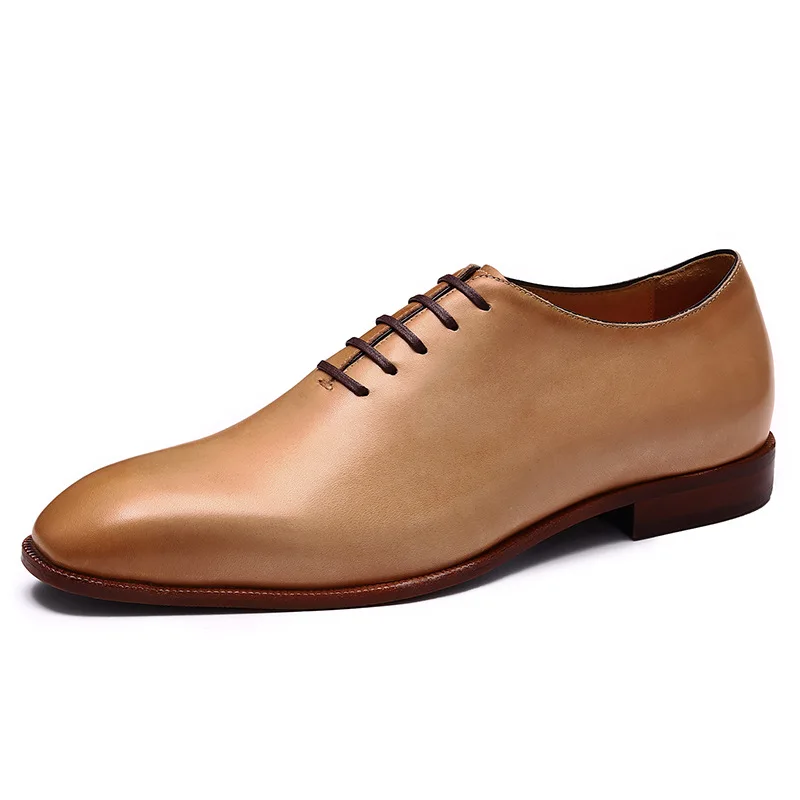 High Quality Handmade Man Genuine Cow Leather Suit Shoes Footwear Wedding  Formal Italian Summer Men Dress Shoes & Oxford