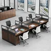 Six-person face-to-face-large-leaf walnut