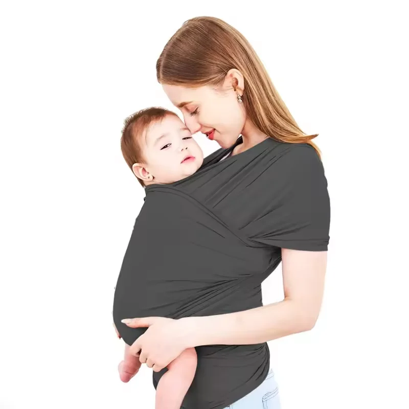 Custom design hot sell baby wrap carrier reach certified solid color baby sling carrier details