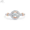 18K Solid White Gold