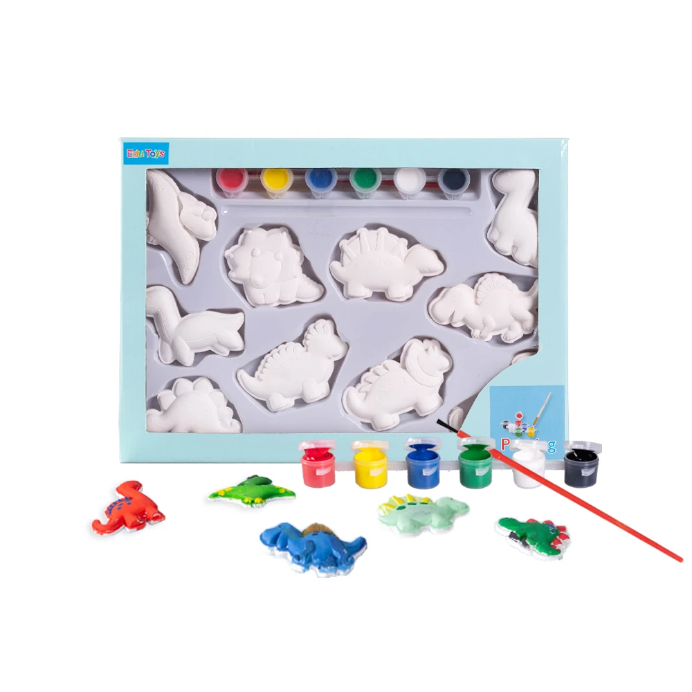 Kids Dinosaur Plaster Diy Drawing Plaster Mold Shapes Dinosaurs