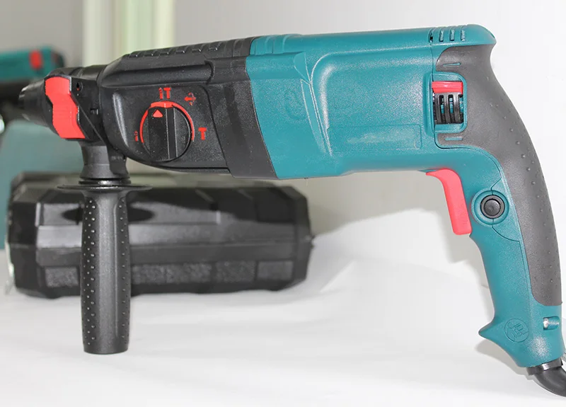 Power Concrete/Steel/Wood Drilling Demolition Breaker Hammer Machine Portable Electric Rotary Hammer Drill 26mm 110v 220v 800w