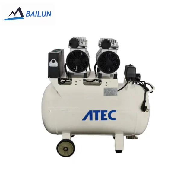 EU standard High quality Double head, low-power silent oil-free air compressor BLBIO-AT120/60