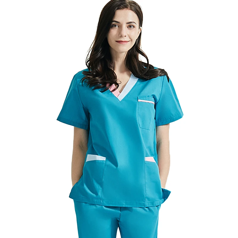 Customized Women Hospital Nursing Scrubs Suit Uniforms Medical