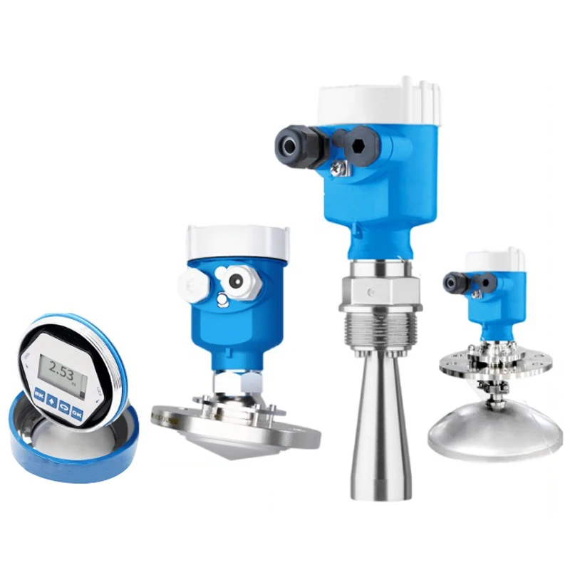 High Accuracy 80ghz Radar Water Level Transmitter Sensor Gauge For Solids Powder Granulates