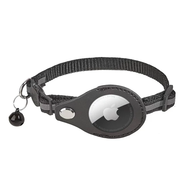 Factory Price personalized customizable Apple Airtag Cat and dog Collar Reflective Nylon GPS Training Tracker Adjustable