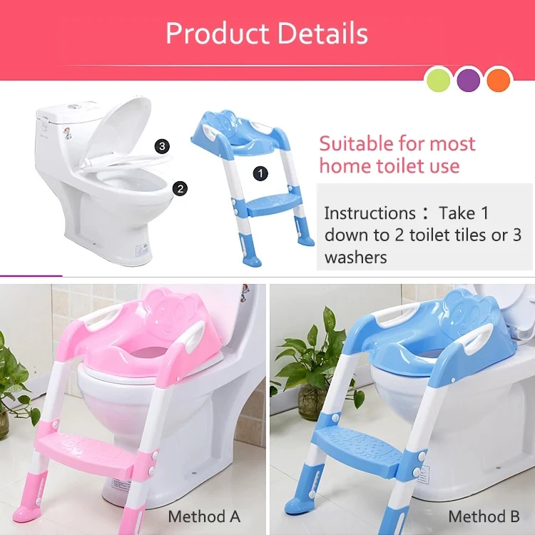 Новый вид пластических приучение к горшку Детские раза Лестница 2 шаг табурет для детей гостиной домашний табурет