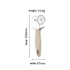 khaki small double-wheel pizza cutter
