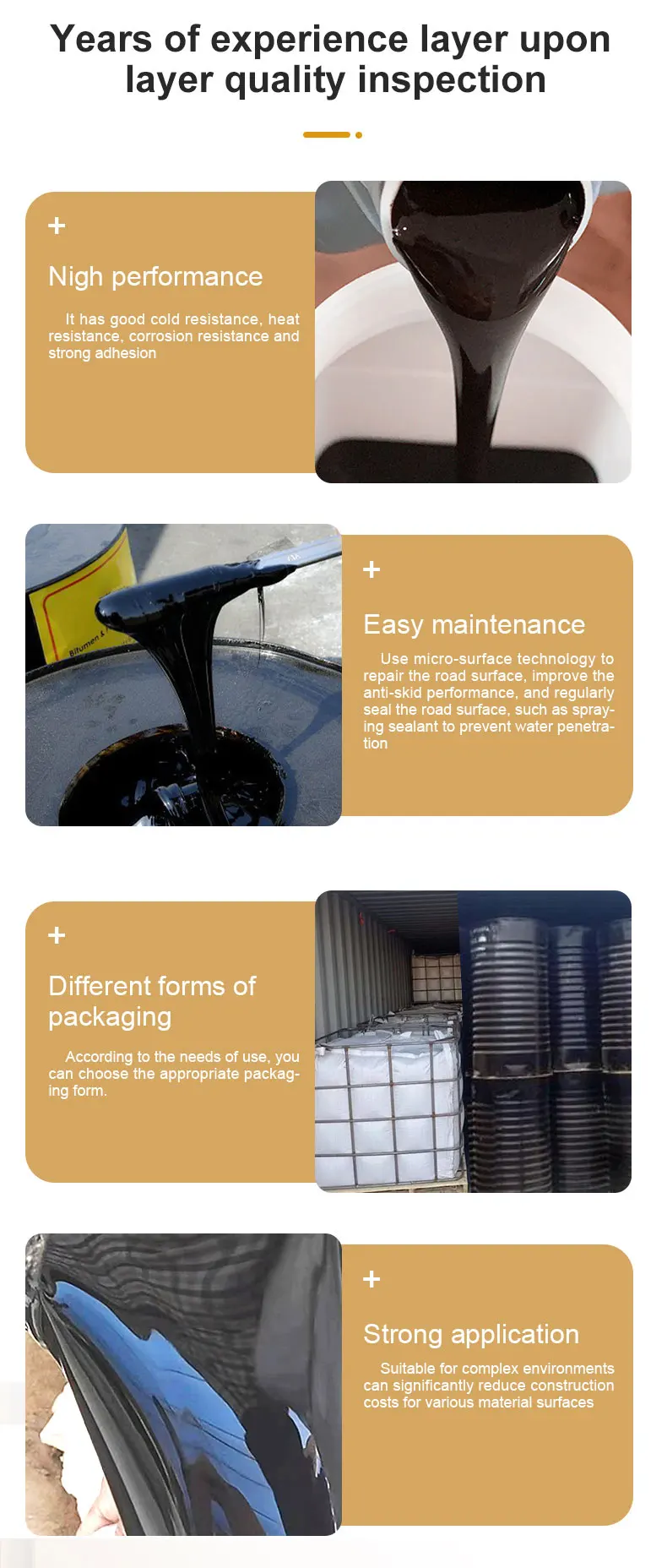 Pure Bitumen High Quality Grade Available Bitumen Asphalt 60/70 at Low Price
