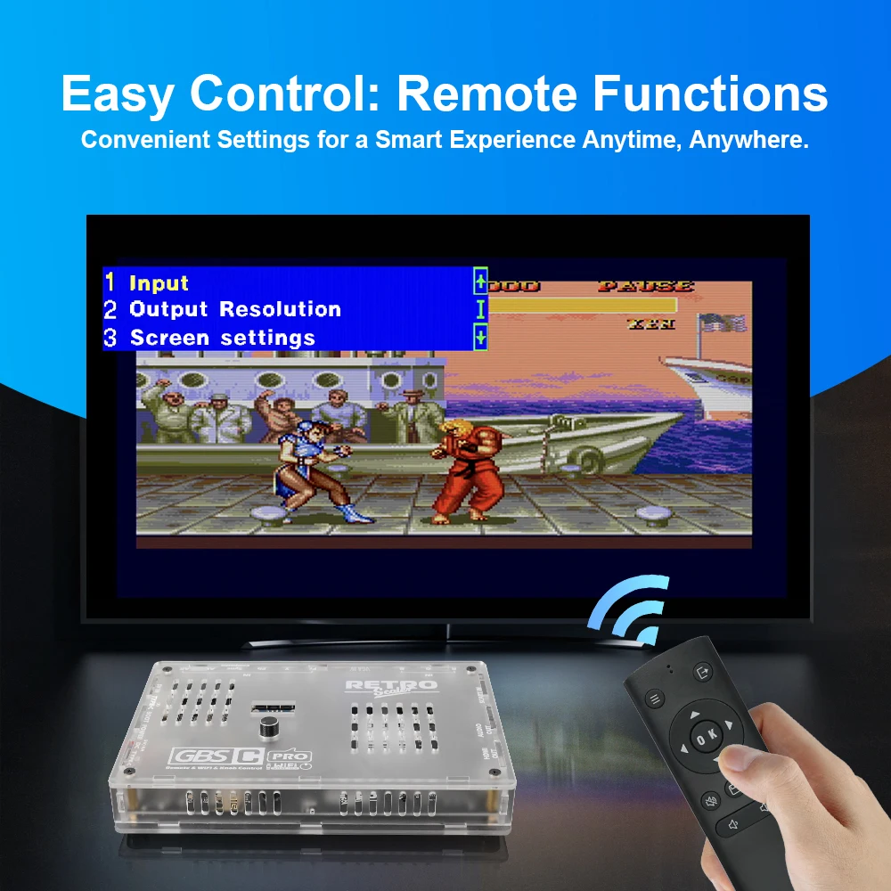 RetroScaler GBSC Pro Scart to HDMI Converter - AV, VGA, RGBS