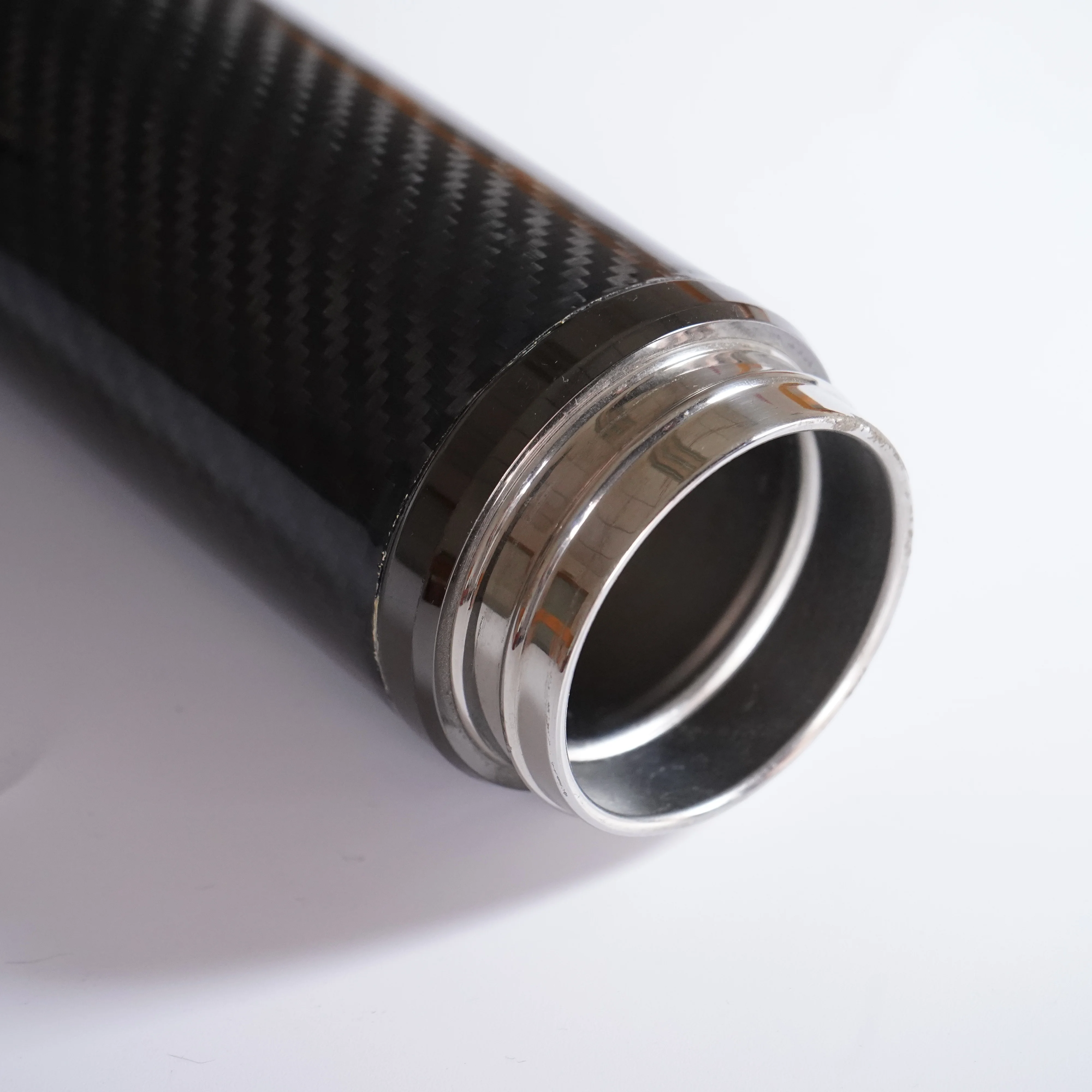 Business High-end Custom Portable 3k Twill Glossy Carbon Fiber Vacuum Flask Thermos for Travel
