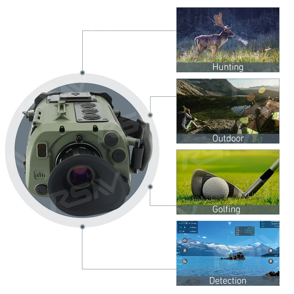 High Accuracy With GPS Digital Compass Handheld Mini Range Finder Laser Rangefinder Monocular for Long Distance Measuring