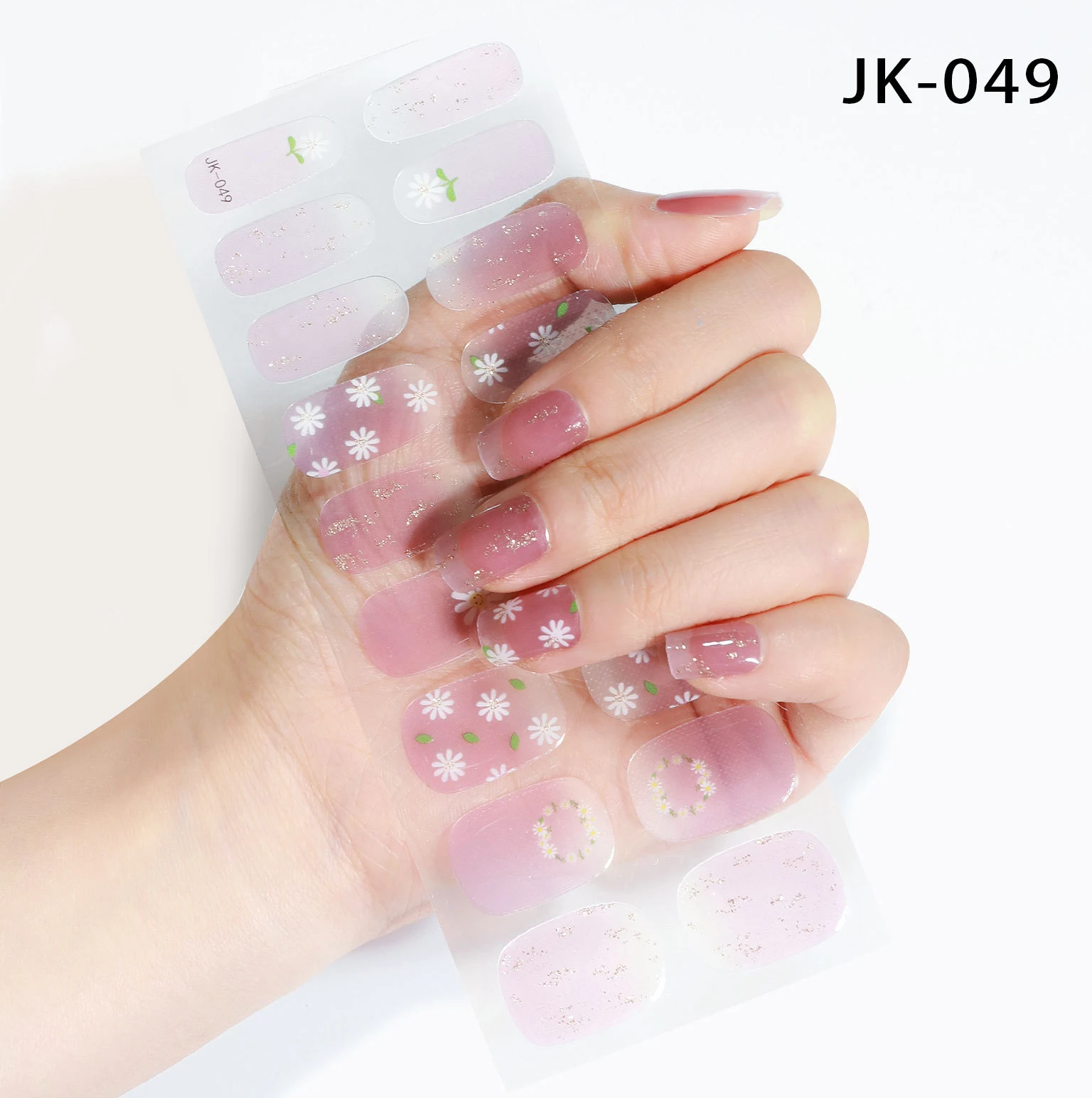 Topselling High Quality Diy Glitter Nail Gel Wraps Factory Oem Semi