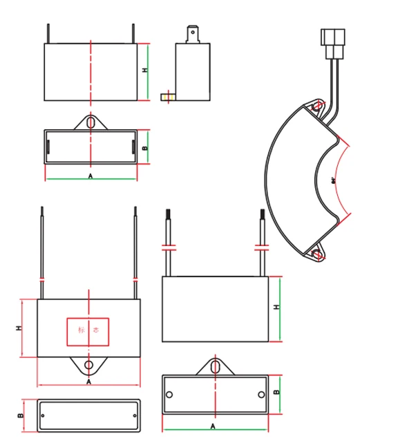 Ceiling Fan, CBB61, 450V, Plastic - detail 6