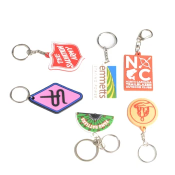 Rubber Personalized 3D Customized Key Chain 2D Soft Pvc Keychain Key Chain Logo Soft Rubber Keychains Silicone Keyring