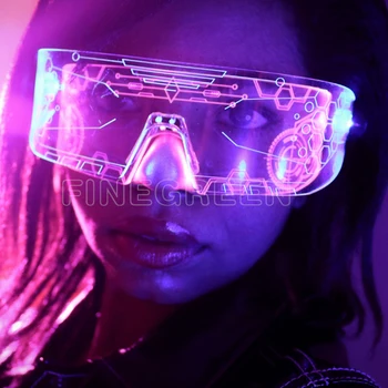 led light up glasses led futuristic