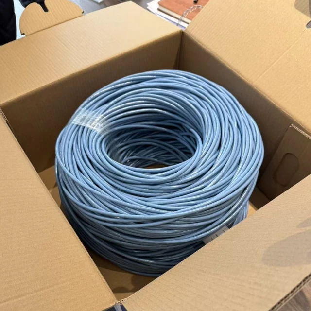Low Smoke Zero Halogen Cat6 UTP Shielded Cable 23AWG 550MHz Category 6 for 10G Data Center TAA Compliant