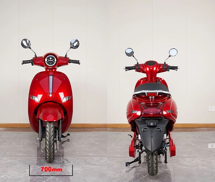 2025 Classic Electric Motorcycle 1100w/1300w 65km/h Speed 70km Range Electric Moped Scooter/electric Motorcycle for Adult