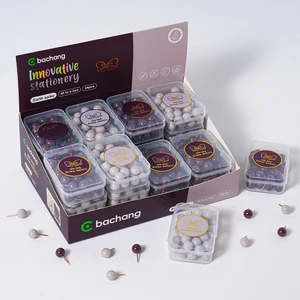 Business-Tone Globe Push Pins 40 Per Bucket Add a Touch of Global Flair to Your Office