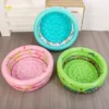 Panda-patterned three-ring pool