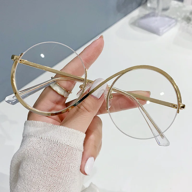 2024 New Design Optical Frame Round Computer Glasses Anti Blue Light Latest Optical Frame Design Spectacles Eyeglasses Frames