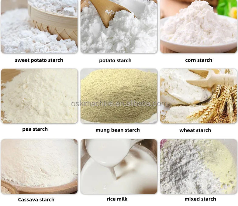 Small Scale Cassava Starch Refining Machine Production Line Cornstarch Making Dewatering Machine