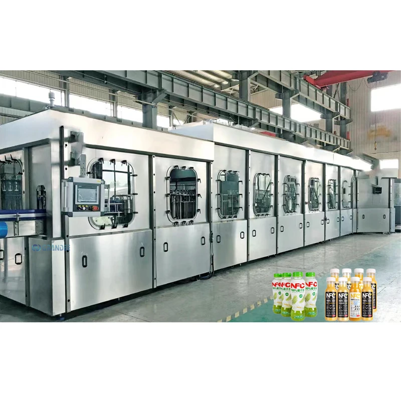 Full automatic coconut water fruit juice aseptic milk protein drink making filling machine production line