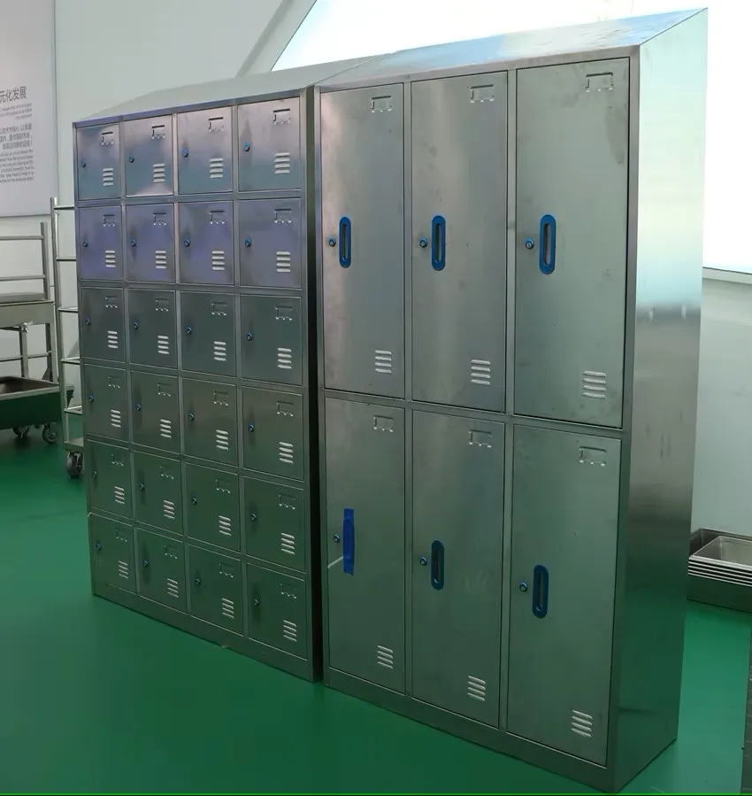 Factory locker room custom 304 stainless steel metal storage wardrobe