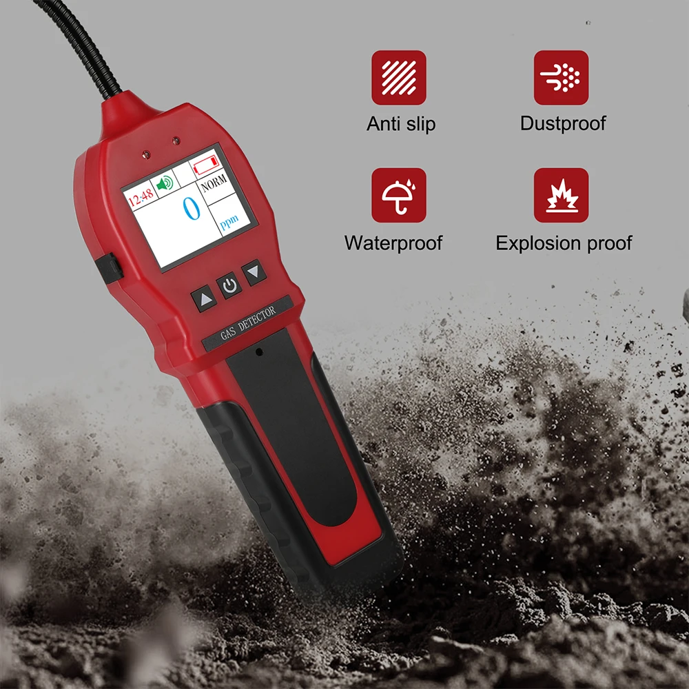 Bosean Combustible Industrial Gas Leak Detector Battery Operated lpg Gas Leak Detector