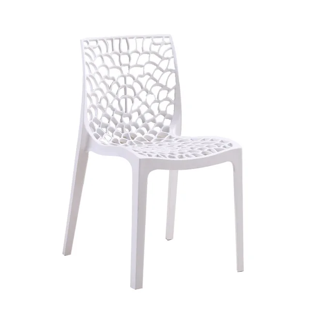 Modern Design & Cheap Garden Outdoor Armless Chair Restaurant Cafe Plastic Stackable Chair