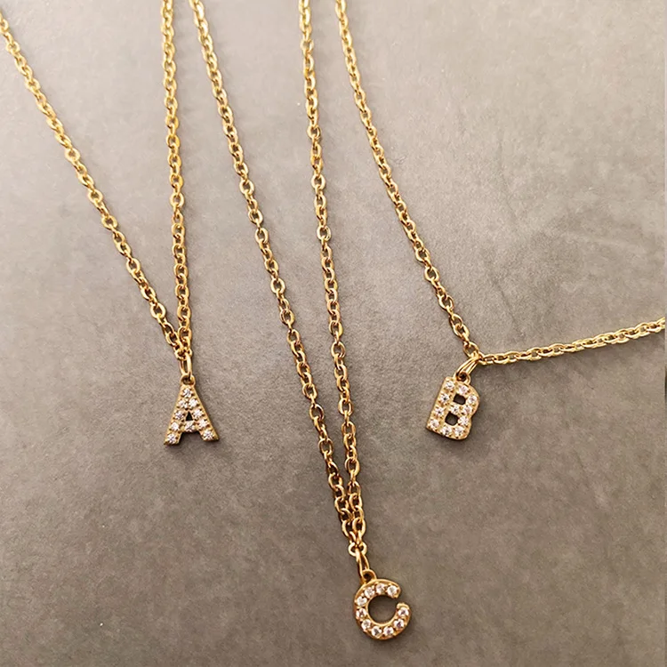 Gold Initial Necklace