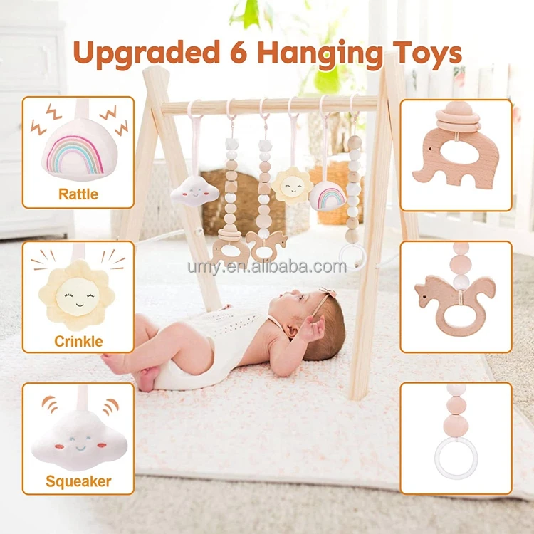 Infant Indoor Kids Montessori Hanging Bar Toddler Activity Center Play