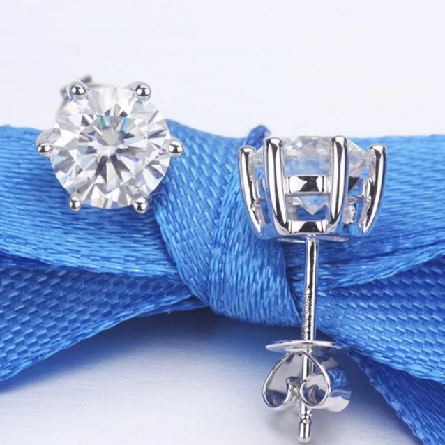0,10 Bis 1 Karat Diamant Ohrstecker Für Frauen, Einzel