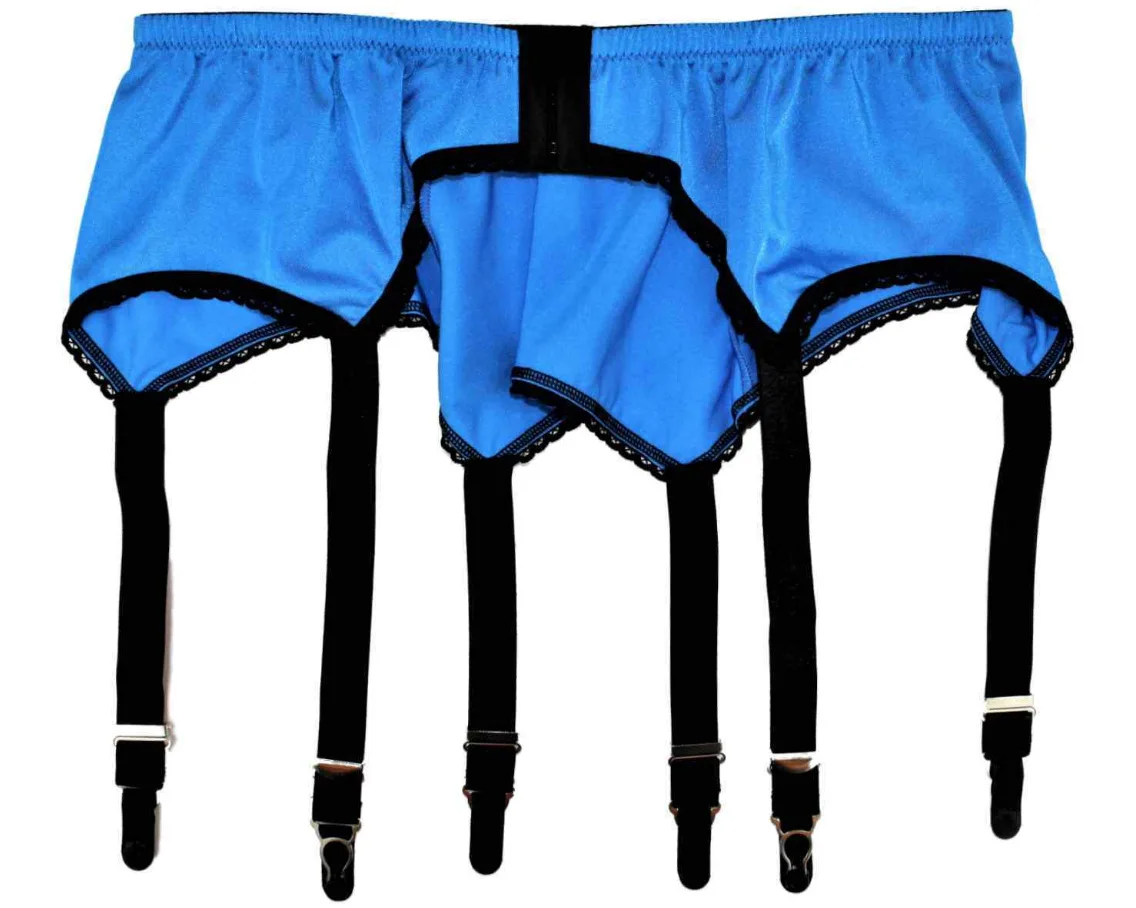 Reggicalze all'ingrosso signora nera sexy donna lingerie sexy reggicalze in rete con sei fermagli in metallo set di reggicalze_voghion.com