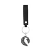 Steel-colored pendant leather style