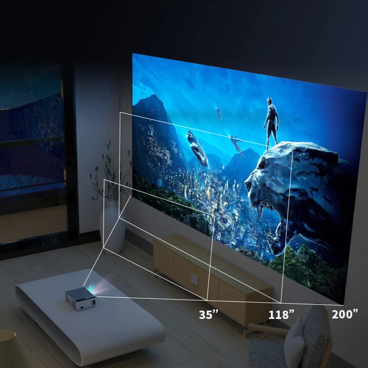 3D 4K Android Version1080 портативный домашний Карманный видеопроектор Full Hd умный проектор с высокой яркостью Led