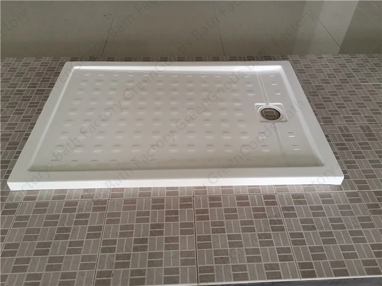 Philippines New Design Camper Van RV Rectangle Cover Acrylic Resin Antiskid Shower Tray