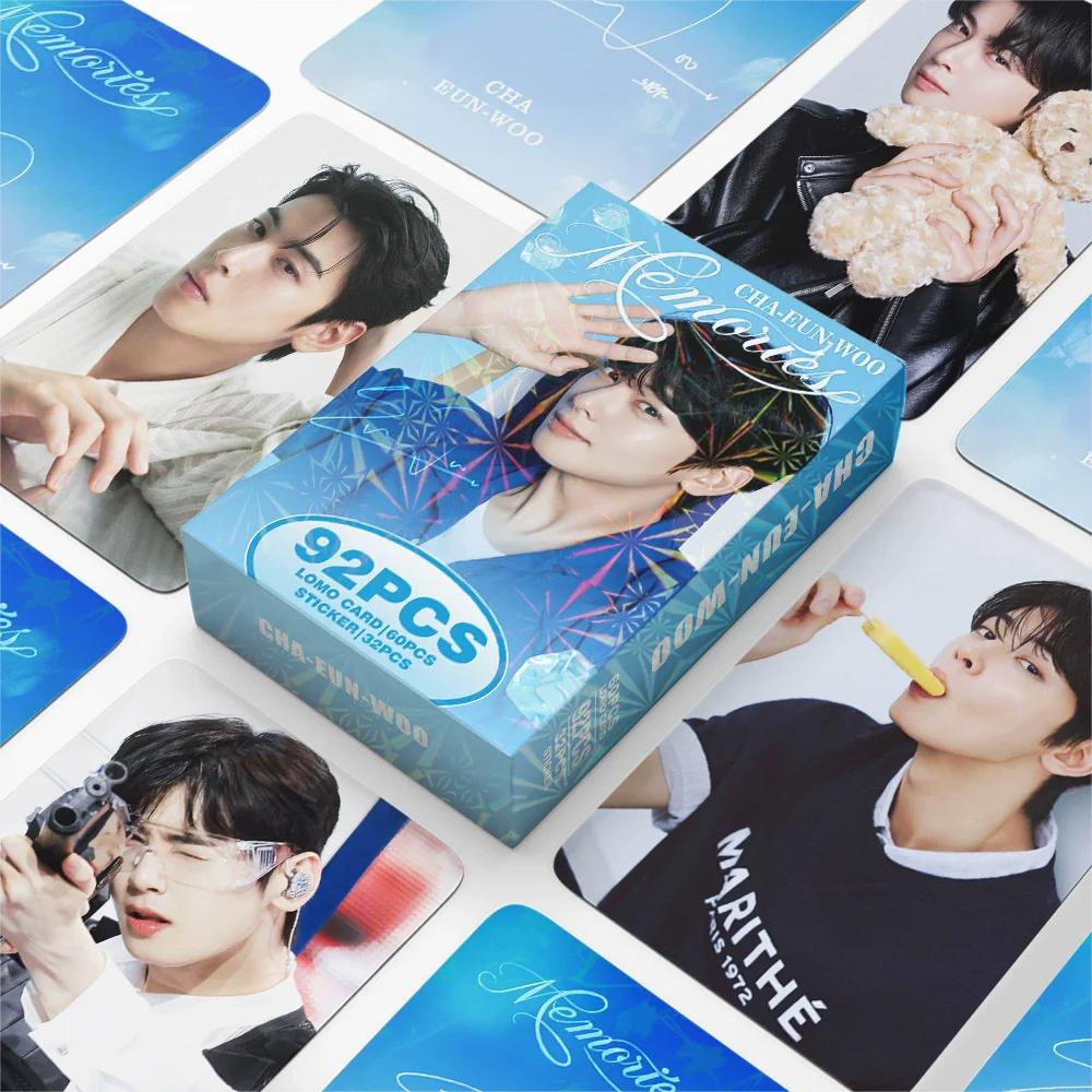 KPOP 92pcs/box Cha Eunwoo Photocard Lomo Card Photo Card