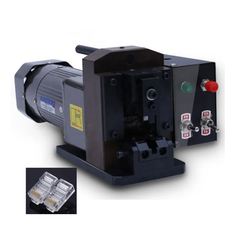 Network Plug Connector Crimping Machine Automatic Crimp RJ45 Connector Press Machine