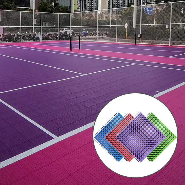 Professional pp floor mat outdoor court flooring Multi-purpose sports mat/volleyball floor/tennis floor