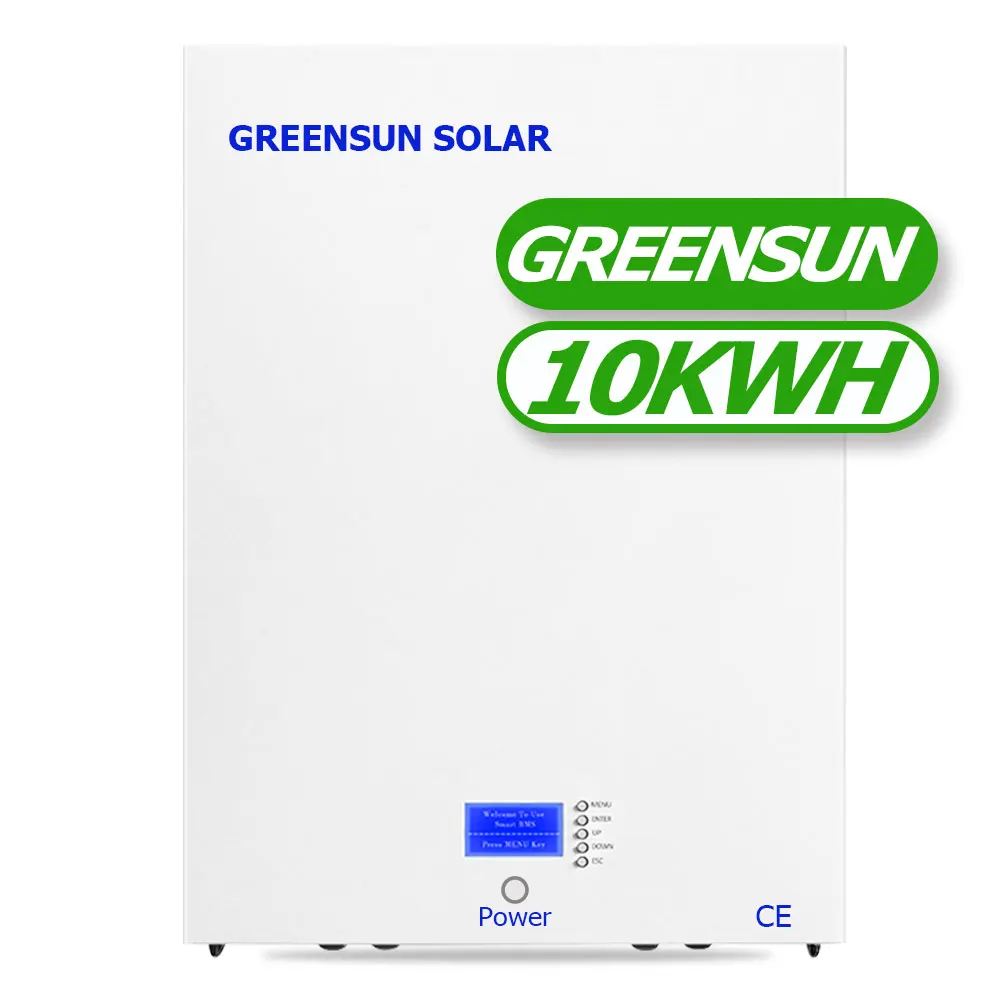 Greensun Powerwall 10kwh 15kwh 20kwh battery lithium ion battery 50kw 100 kwh battery for Inverter