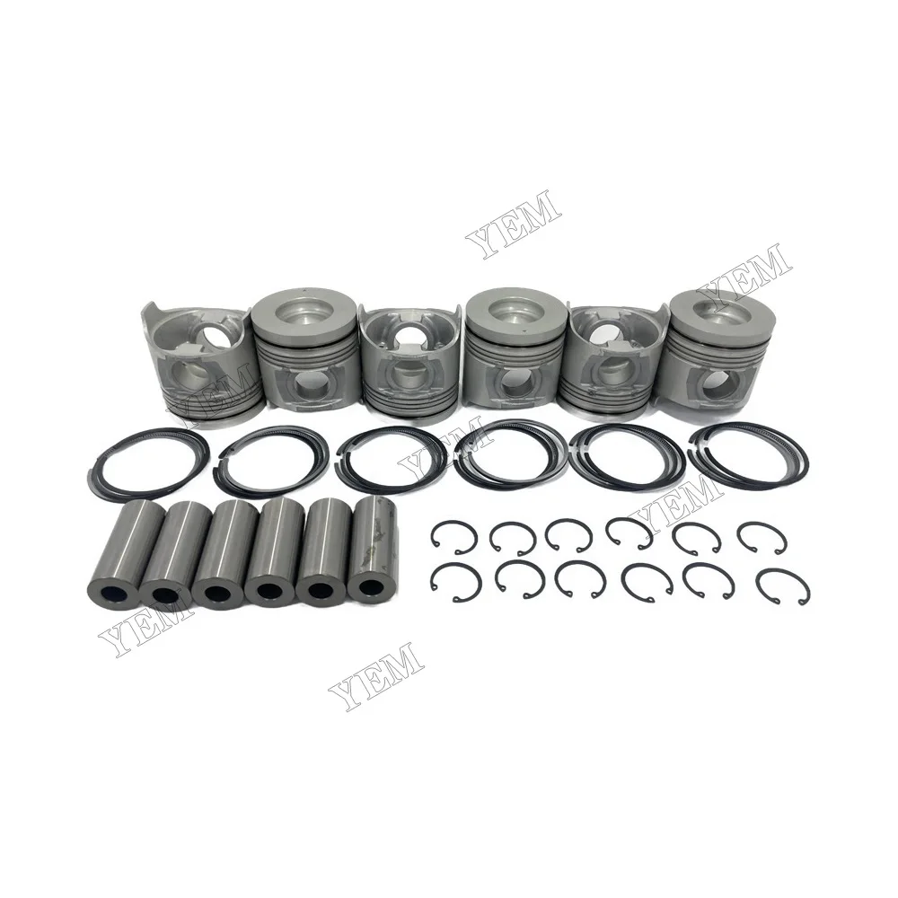 Stock Complete Engine Pistons With Piston Rings Suitable for Isuzu 6HK1 Engine Parts 4