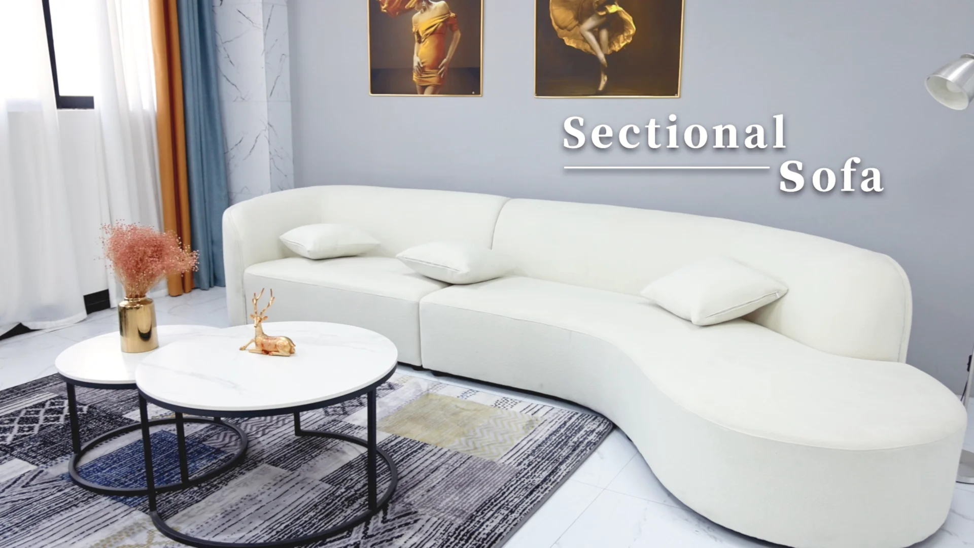 Contemporary Sectional Cheap Italy White Home Furniture Couches Corner