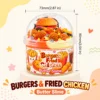 Burgers Poulet Frit Beurre Slime Dome Jar