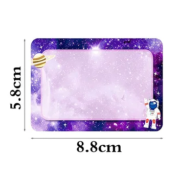 Spot Wholesale Name Tag Stickers Galaxy Theme Stickers Office Supplies Party Decoration Stickers