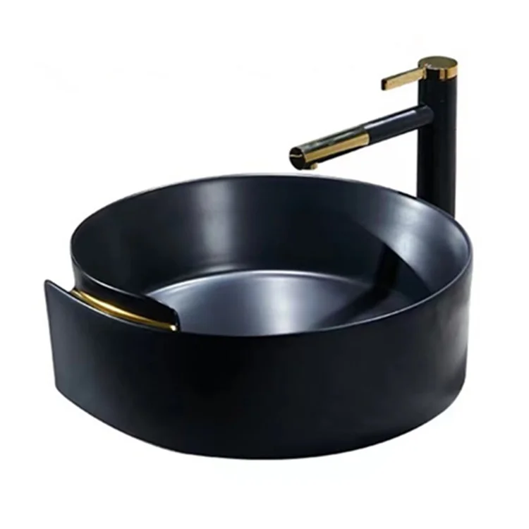 New Design Countertop Mounted Ceramic Washing Basin